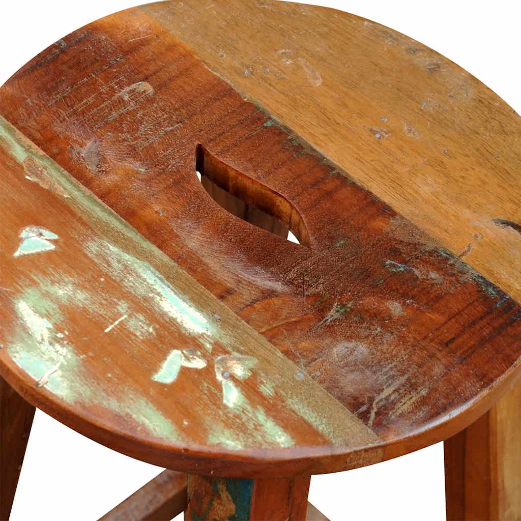241647 vidaXL Bar Stool Solid Reclaimed Wood