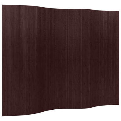 Room Divider Bamboo Dark Brown Width 250 cm Height 165 cm