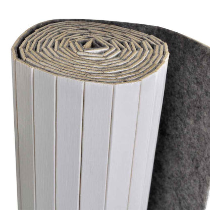Room Divider Bamboo White Width 250 cm Height 165 cm