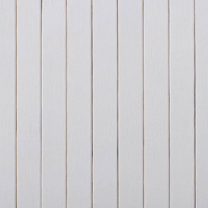 Room Divider Bamboo White Width 250 cm Height 165 cm