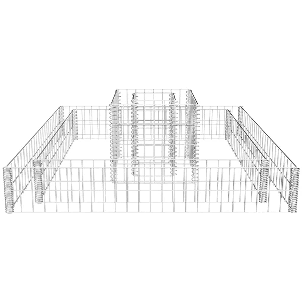 Gabion Planter Galvanised Steel 120x120x20