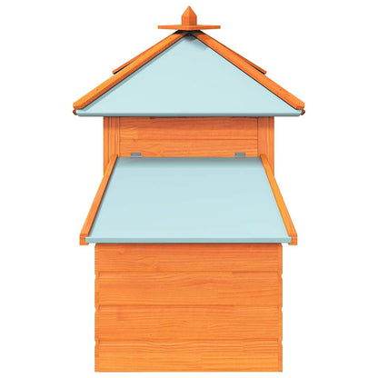Chicken Coop | Brown | Solid firwood, plywood, galvanised steel | Large