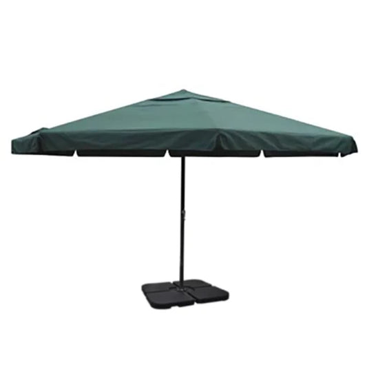 Garden Parasol | Green | Aluminium, Steel, Plastic, Polyester | Large