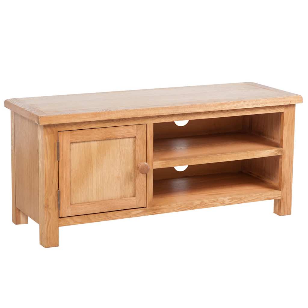 241679 vidaXL TV Cabinet 103 x 36 x 46 cm Solid Oak Wood