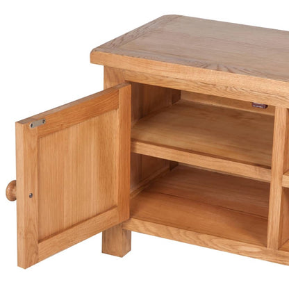 TV Cabinet 103x36x46 cm Solid Oak Wood
