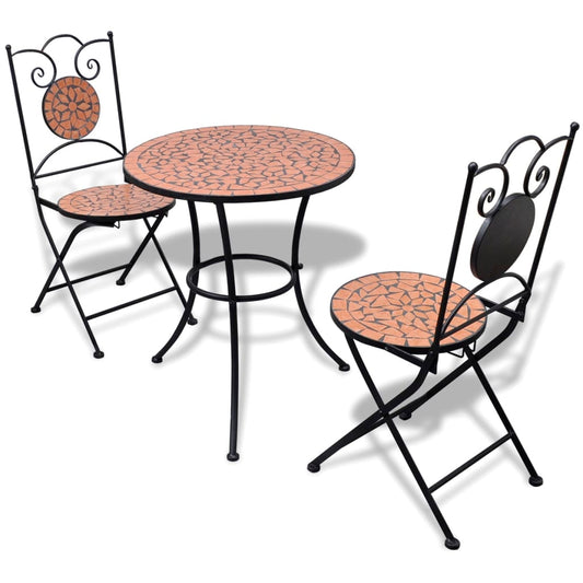 Patio Furniture | Terracotta | Powder-coated iron, ceramic tile | Small