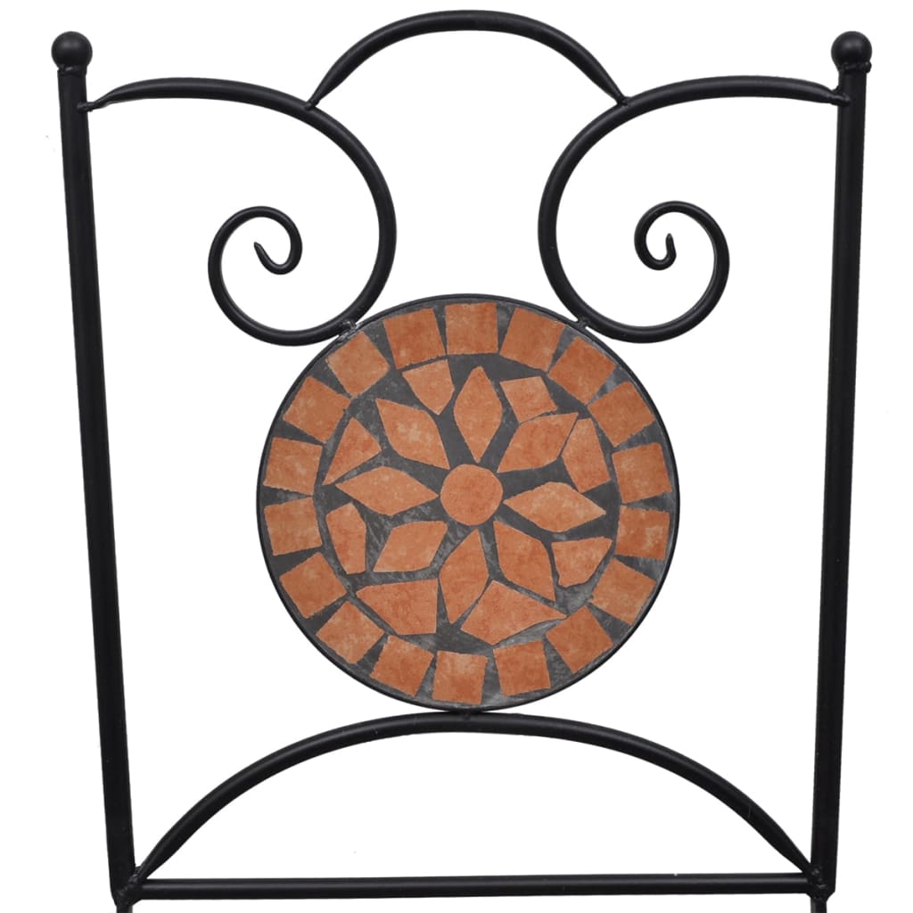 Patio Furniture | Terracotta | Powder-coated iron, ceramic tile | Small