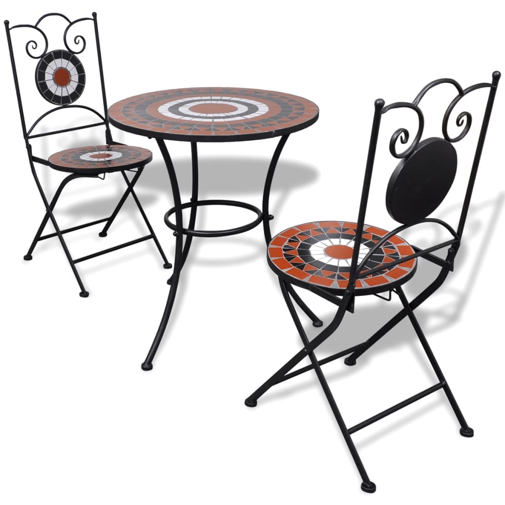 Patio Furniture | Terracotta, White | Powder-coated iron, ceramic