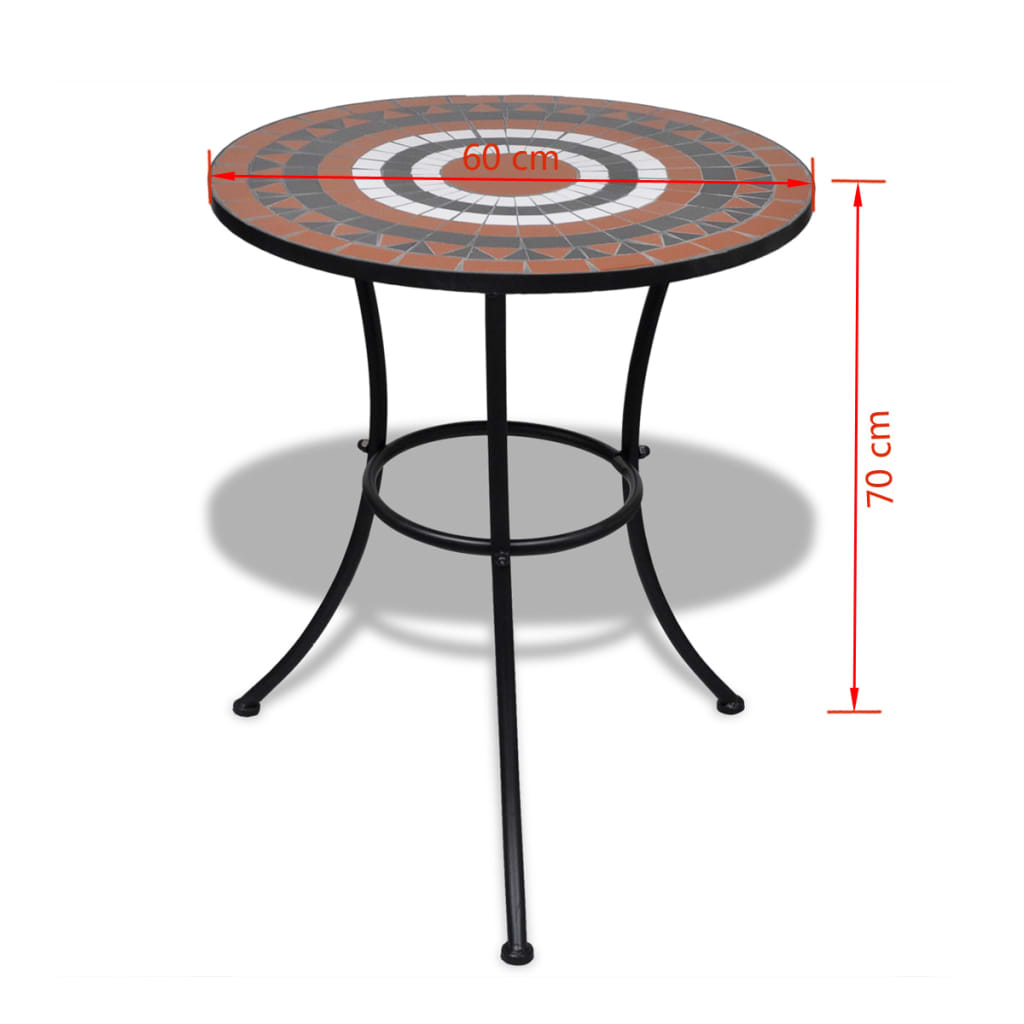 Patio Furniture | Terracotta, White | Powder-coated iron, ceramic
