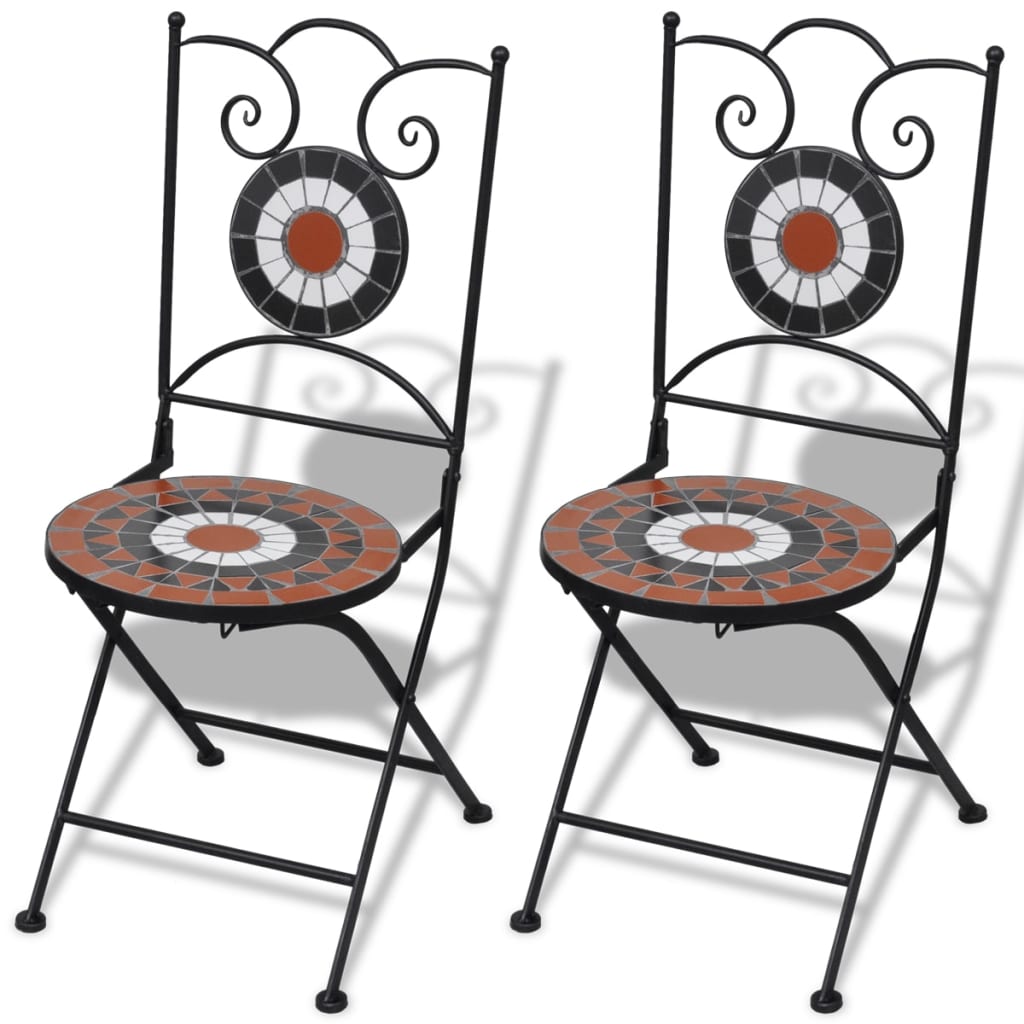 Patio Furniture | Terracotta, White | Powder-coated iron, ceramic