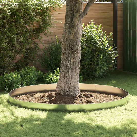 Lawn Edgings 10 pcs 100 x 14 cm Galvanised Steel Silver