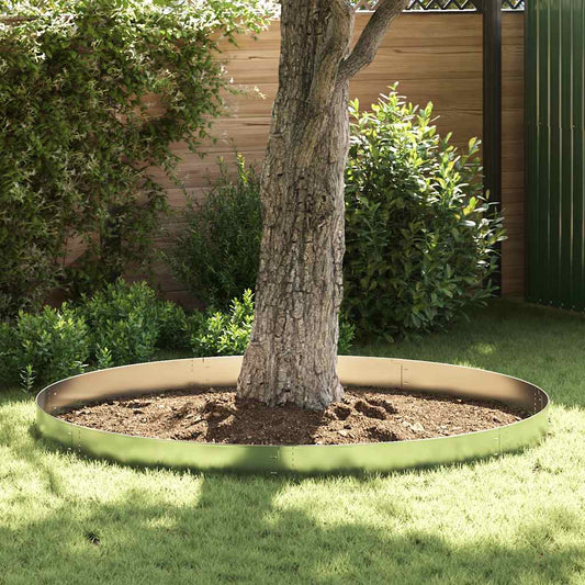 Lawn Edgings 20 pcs 100 x 14 cm Galvanised Steel Silver