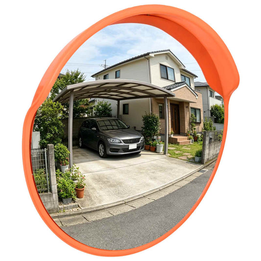 141680 Convex Traffic Mirror PC Plastic Orange 45 cm Outdoor