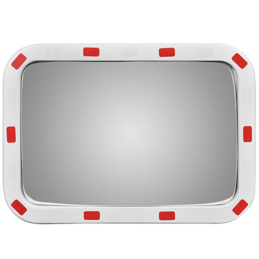 141682 Convex Traffic Mirror Rectangle 40 x 60 cm with Reflectors