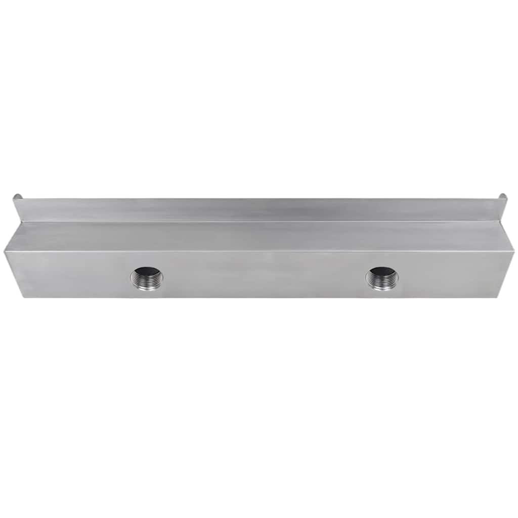 Rectangular Waterfall Pool Fountain Stainless Steel 60 cm