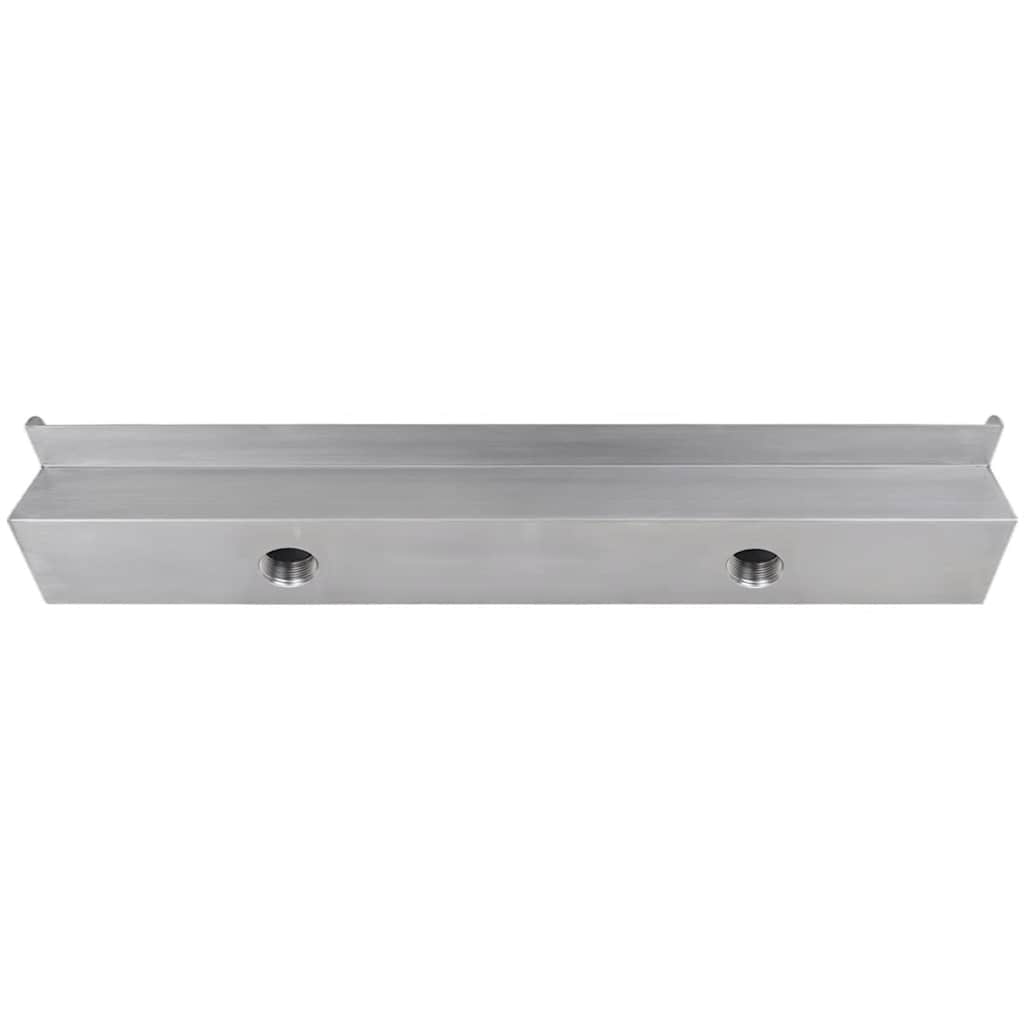 41668 Rectangular Waterfall Pool Fountain Stainless Steel 90 cm