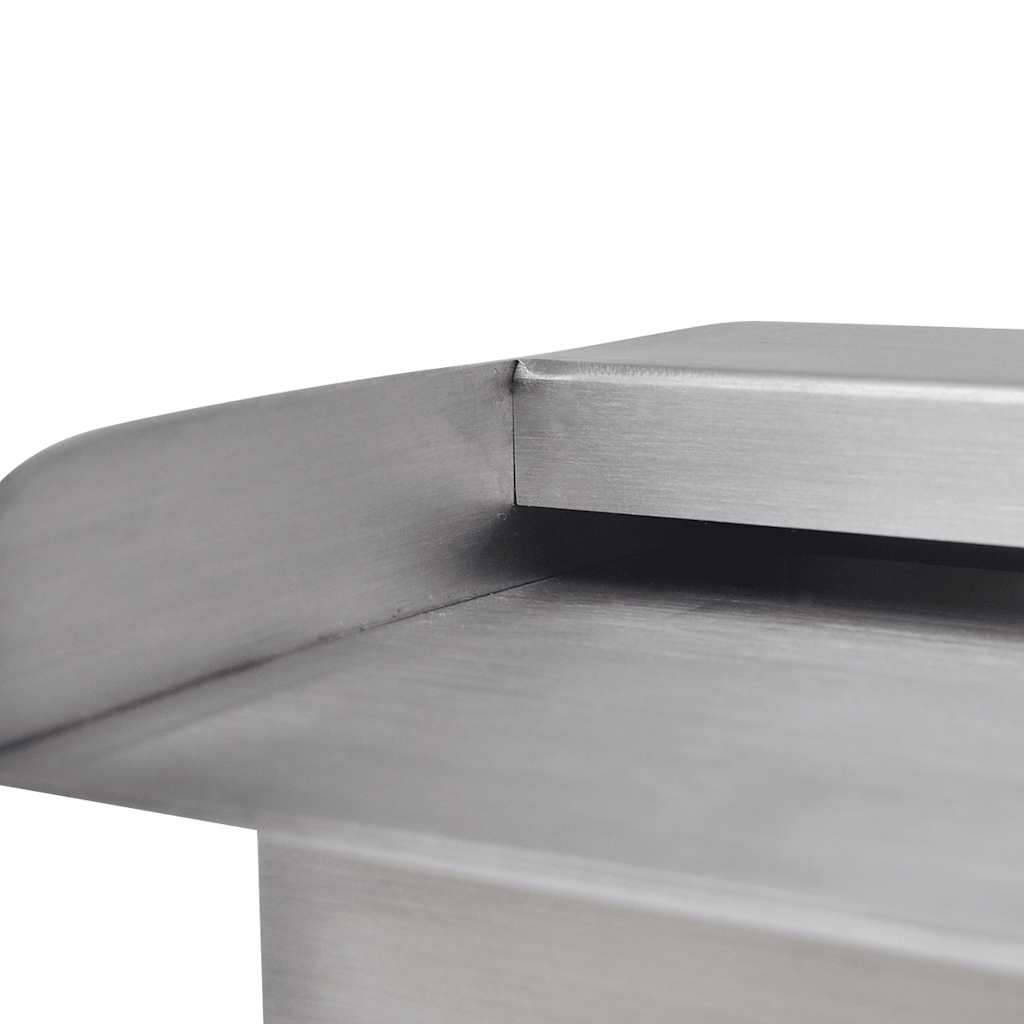 Rectangular Waterfall Pool Fountain Stainless Steel 90 cm