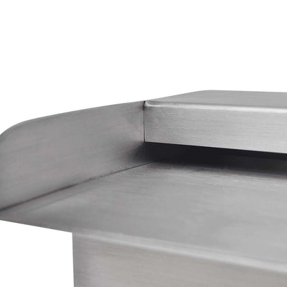 Rectangular Waterfall Pool Fountain Stainless Steel 90 cm