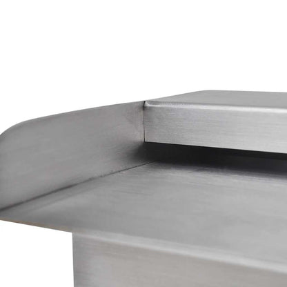41668 Rectangular Waterfall Pool Fountain Stainless Steel 90 cm