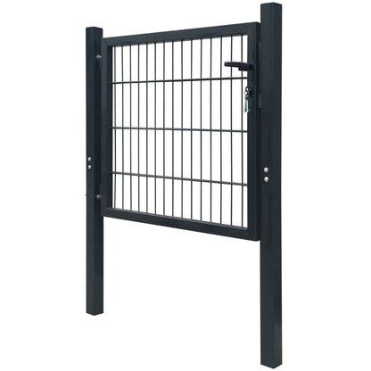 2D Fence Gate (Single) Anthracite Grey 100x80 cm