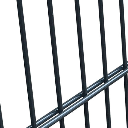 141740 vidaXL 2D Fence Gate (Single) Anthracite Grey 100x80 cm