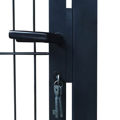 2D Fence Gate (Single) Anthracite Grey 100x180 cm