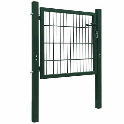 141747 vidaXL 2D Fence Gate (Single) Green 100x80 cm