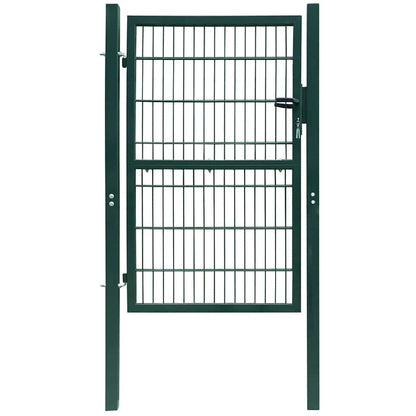 141749 vidaXL 2D Fence Gate (Single) Green 100x120 cm