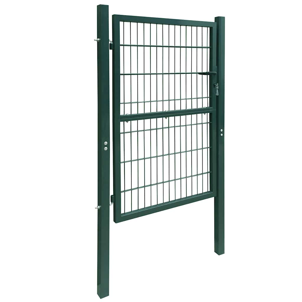 141749 vidaXL 2D Fence Gate (Single) Green 100x120 cm