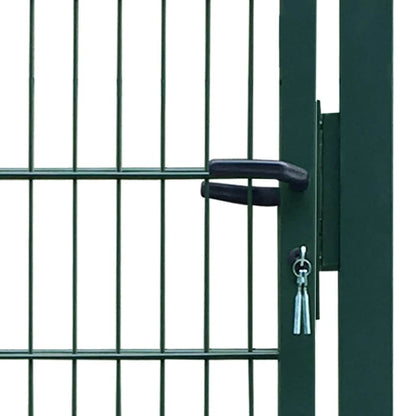141750 vidaXL 2D Fence Gate (Single) Green 100x140 cm