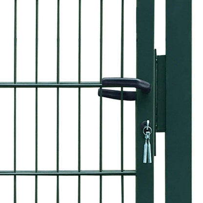 141751 vidaXL 2D Fence Gate (Single) Green 100x160 cm