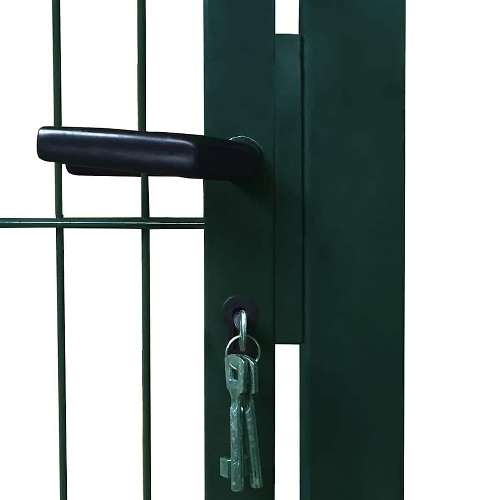141751 vidaXL 2D Fence Gate (Single) Green 100x160 cm