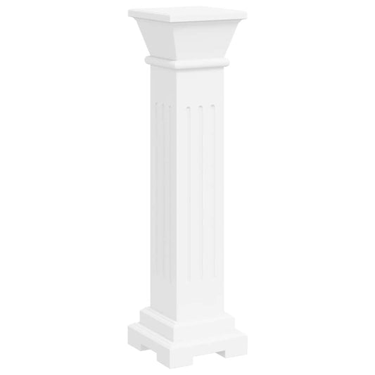 Plant Stand | Antique White | MDF | 66 cm tall | Decorative Inlays