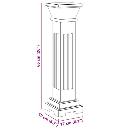 Classic Square Pillar Plant Stand MDF
