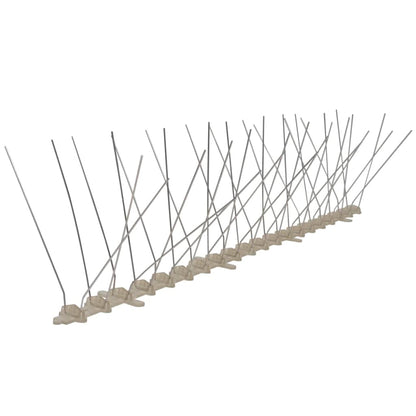 4-row Plastic Bird & Pigeon Spikes Set of 6 3 m