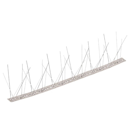 5-row Stainless Steel Bird & Pigeon Spikes Set of 6 3 m, showing the durable and weather-resistant design for bird control.