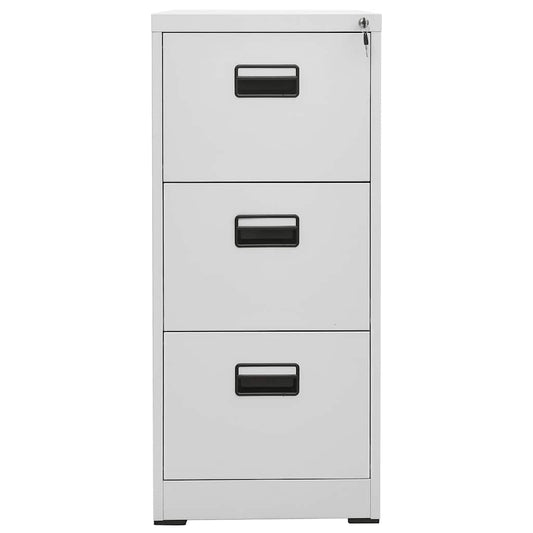 Filing Cabinet Light Grey 46x62x102,5 cm Steel