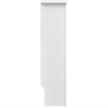 White Radiator Cover Heating Cabinet 152 cm Engineered Wood