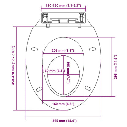 Soft-close Toilet Seat White Oval