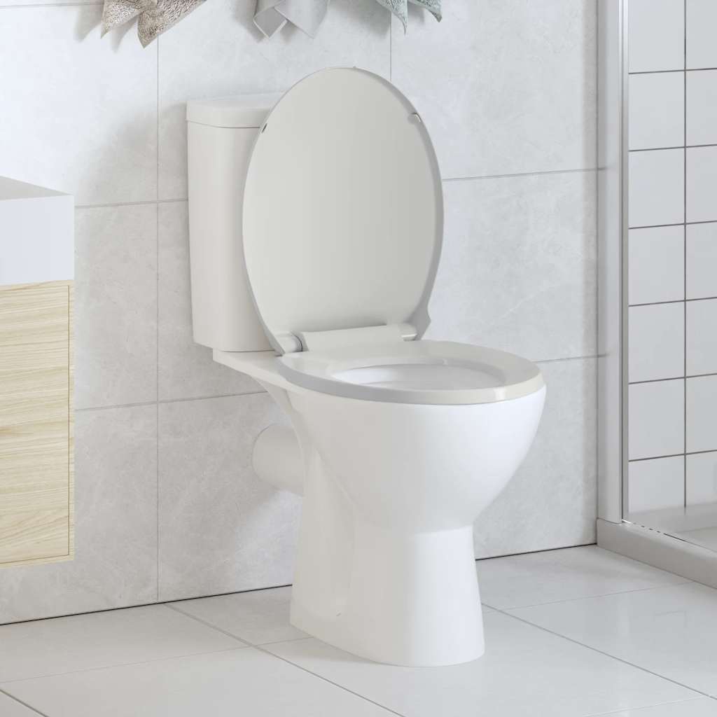 Soft-close Toilet Seat White Oval