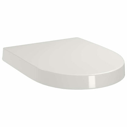 Soft-close Toilet Seat with Quick-release Design White Square