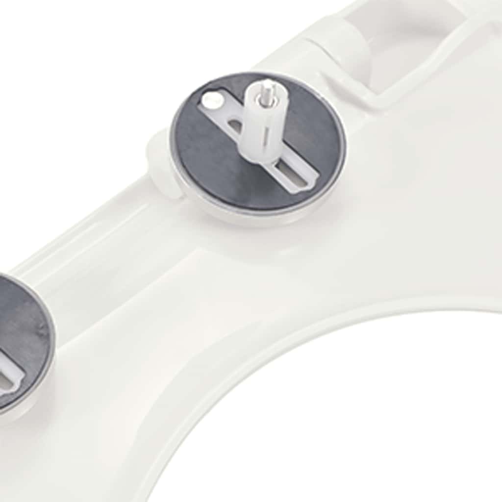 Soft-close Toilet Seat with Quick-release Design White Square