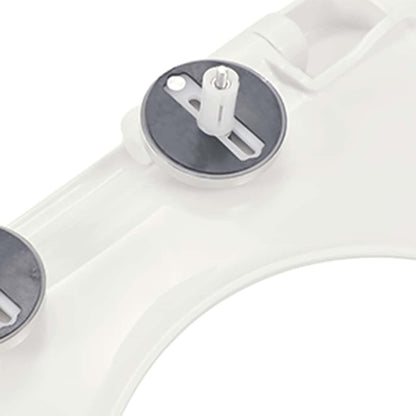 Soft-close Toilet Seat with Quick-release Design White Square