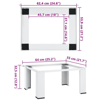 | Washing machine pedestals | White Steel