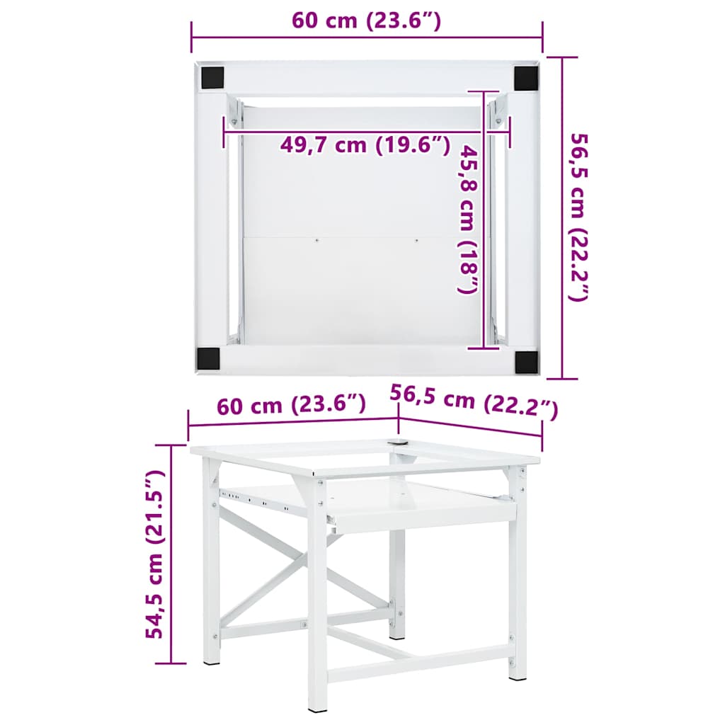 | Washing machine pedestals | White Steel
