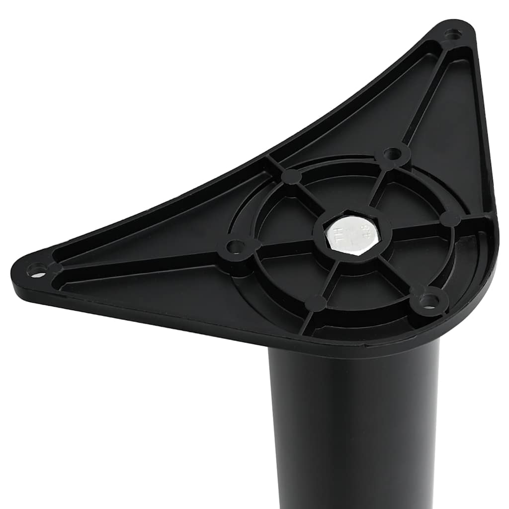 4 Height Adjustable Table Legs Black 710 mm