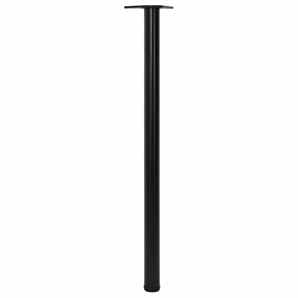 4 Height Adjustable Table Legs Black 1100 mm