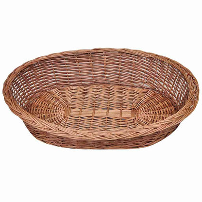 Dog Basket | Natural | Willow | Medium | Lightweight | Dog Basket | Oval