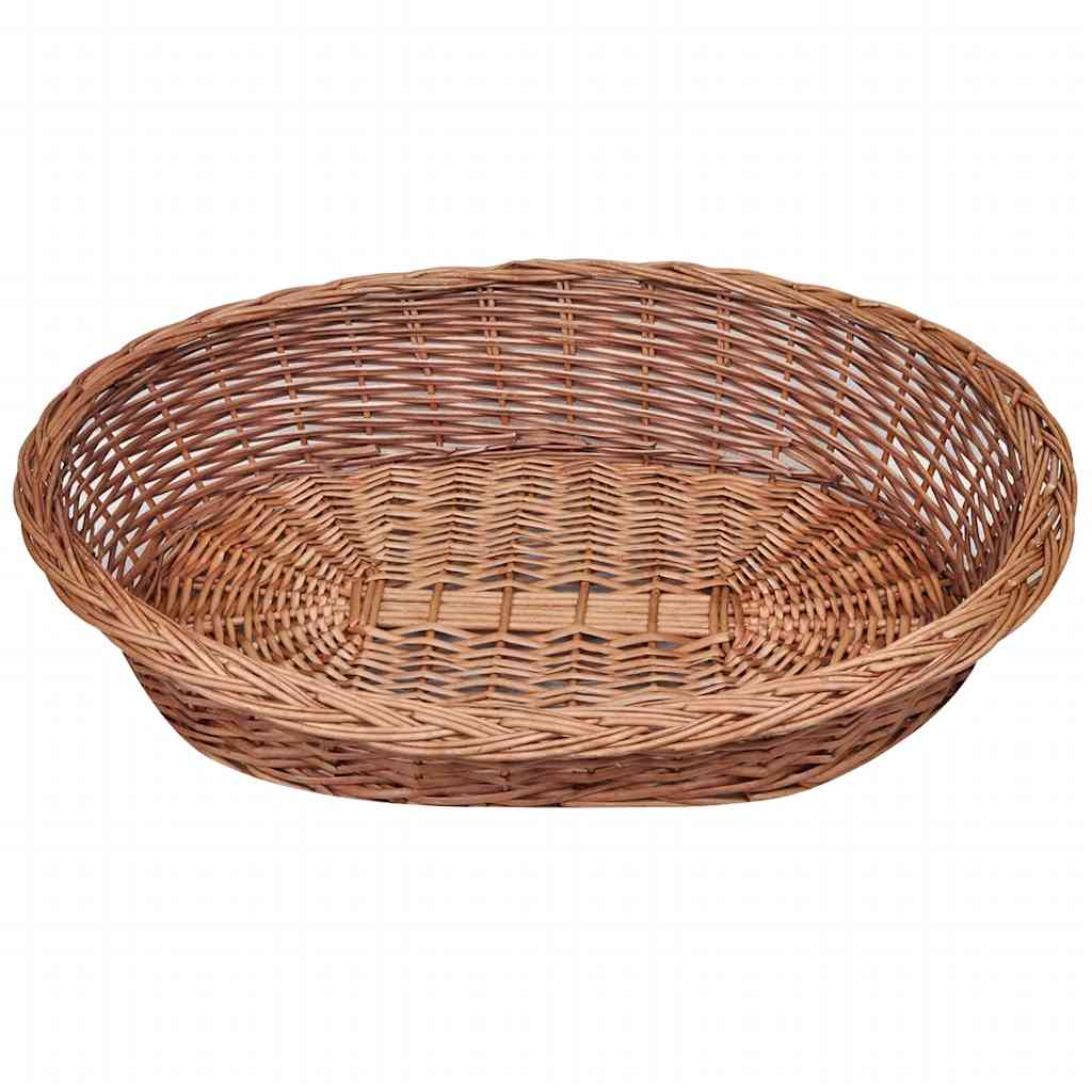 170340 Willow Dog Basket/Pet Bed Natural 90 cm