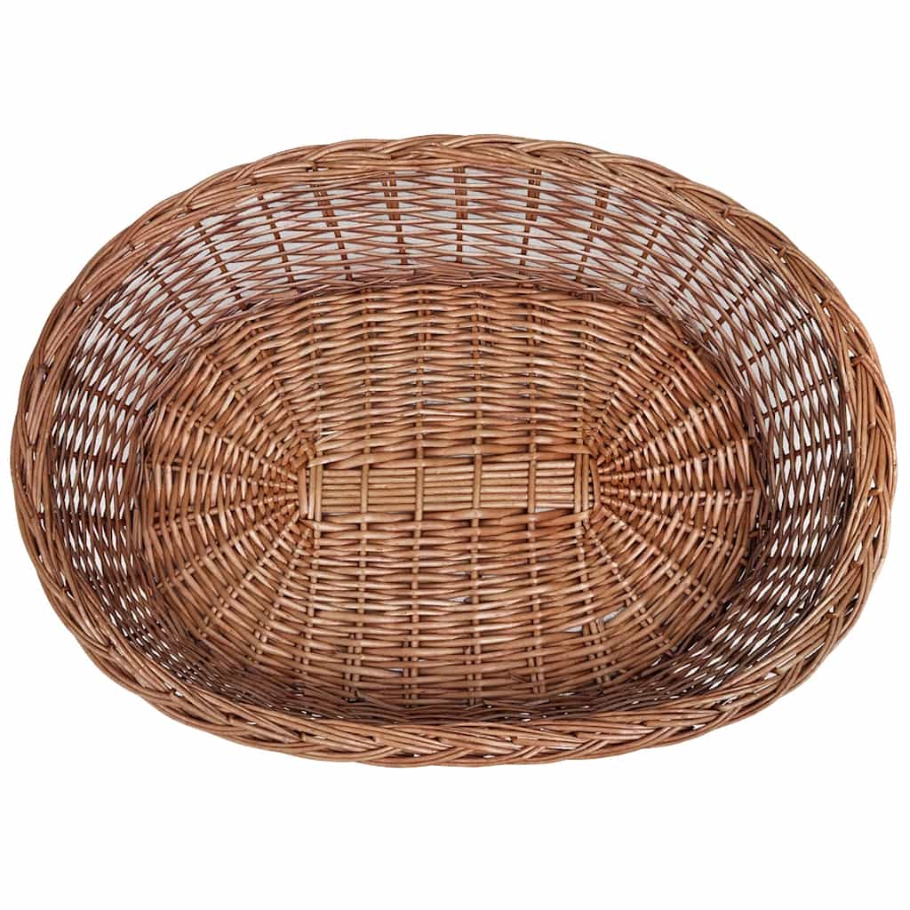 Dog Basket | Natural | Willow | Medium | Lightweight | Dog Basket | Oval